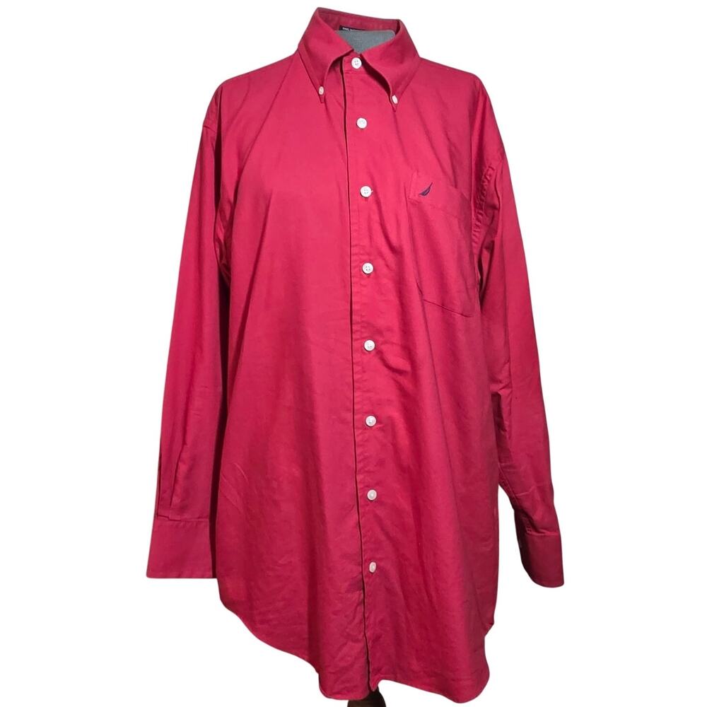 Nautica Vintage Oxford  Cotton Button Down Size 32 / 33